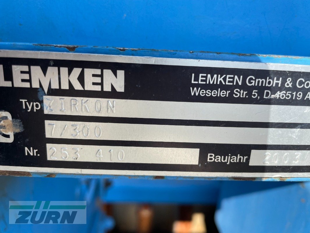 Kombination typu Lemken Zirkon 7/300 Saphir7 AutoLoad DS, Gebrauchtmaschine w Windsbach (Zdjęcie 19)