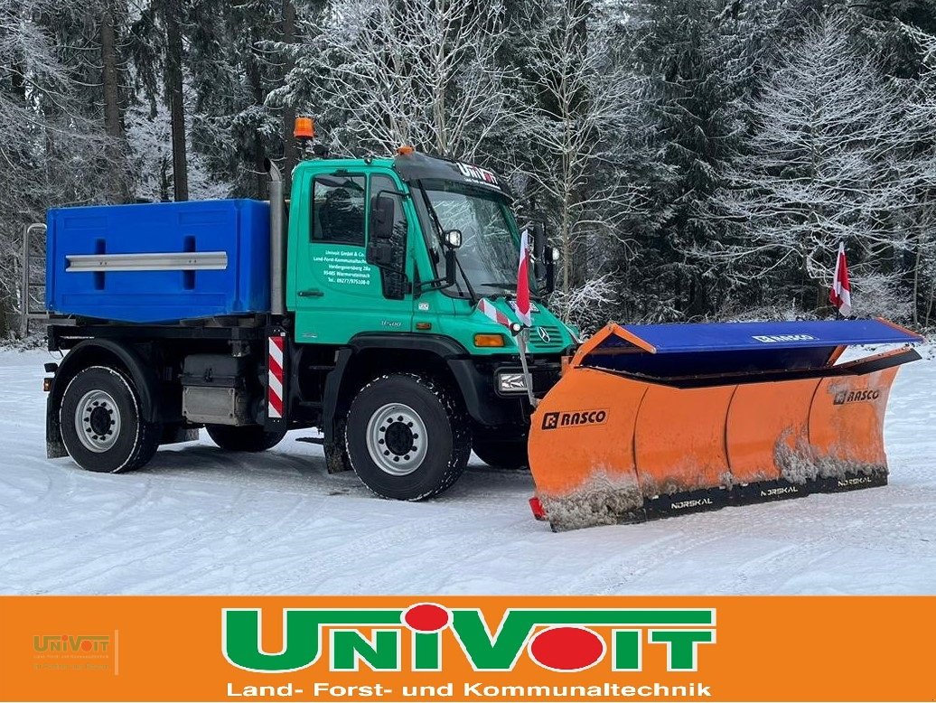 Kommunalfahrzeug of the type Mercedes-Benz Unimog U 500 Gmeiner Streuer VA Rasco Schneepflug, Gebrauchtmaschine in Warmensteinach (Picture 1)