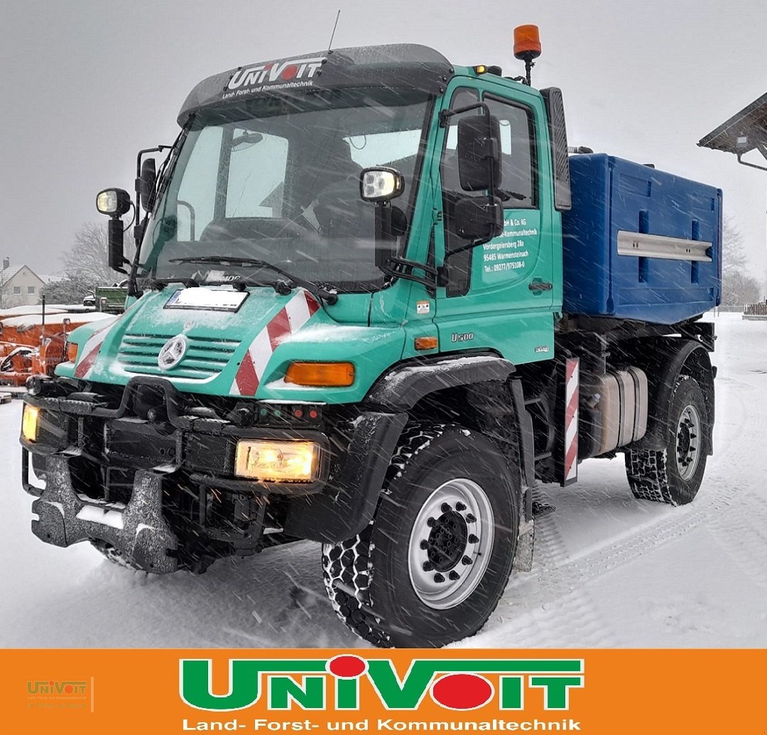 Kommunalfahrzeug tip Mercedes-Benz Unimog U 500 Gmeiner Streuer VA Rasco Schneepflug, Gebrauchtmaschine in Warmensteinach (Poză 2)