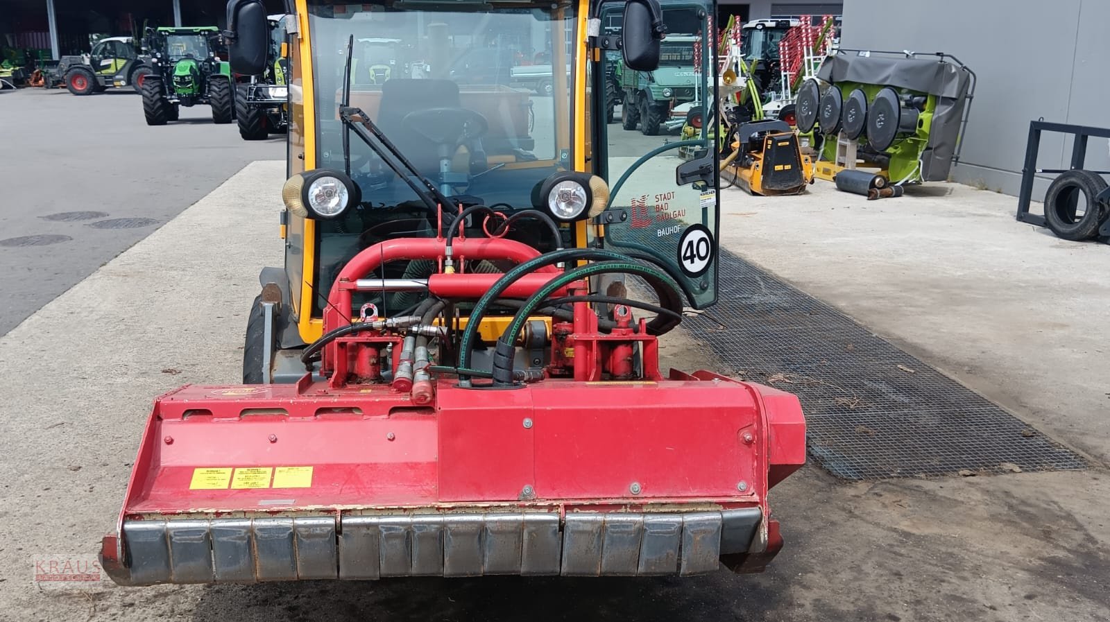 Kommunaltraktor Türe ait GiANT Trans Gigant Knickschlepper 87 PS mit Mulcher, Gebrauchtmaschine içinde Geiersthal (resim 2)