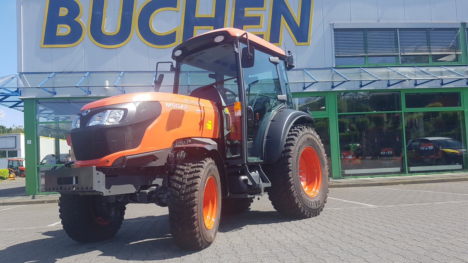 Kommunaltraktor Türe ait Kubota M5072 Narrow CAB, Neumaschine içinde Olpe (resim 9)