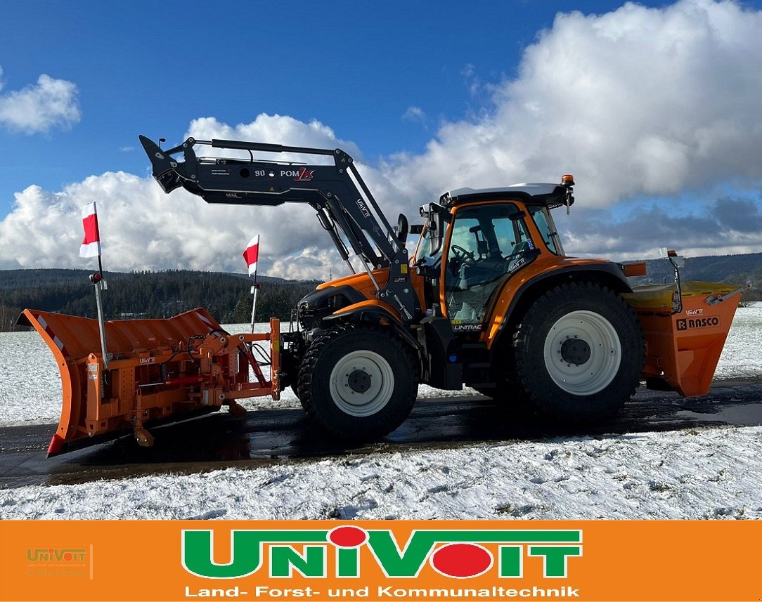 Kommunaltraktor typu Lindner Lintrac 130 Frontlader Hinterradlenkung Schneepflug Streuer, Neumaschine v Warmensteinach (Obrázek 1)