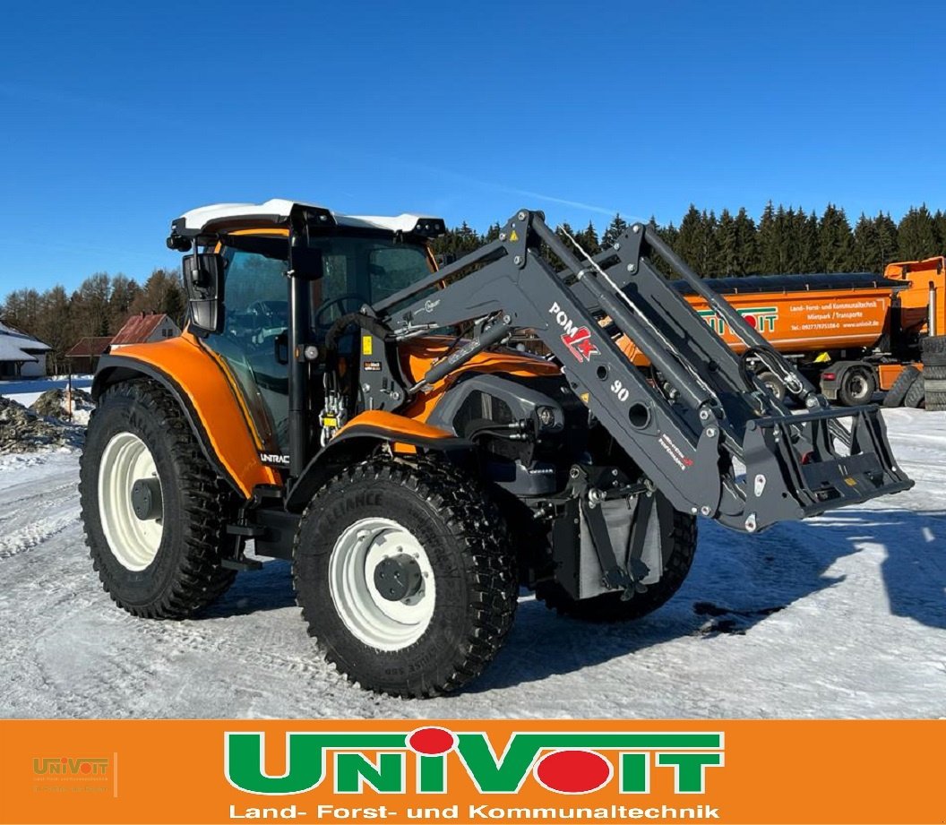 Kommunaltraktor typu Lindner Lintrac 130 Frontlader Hinterradlenkung Schneepflug Streuer, Neumaschine v Warmensteinach (Obrázek 11)