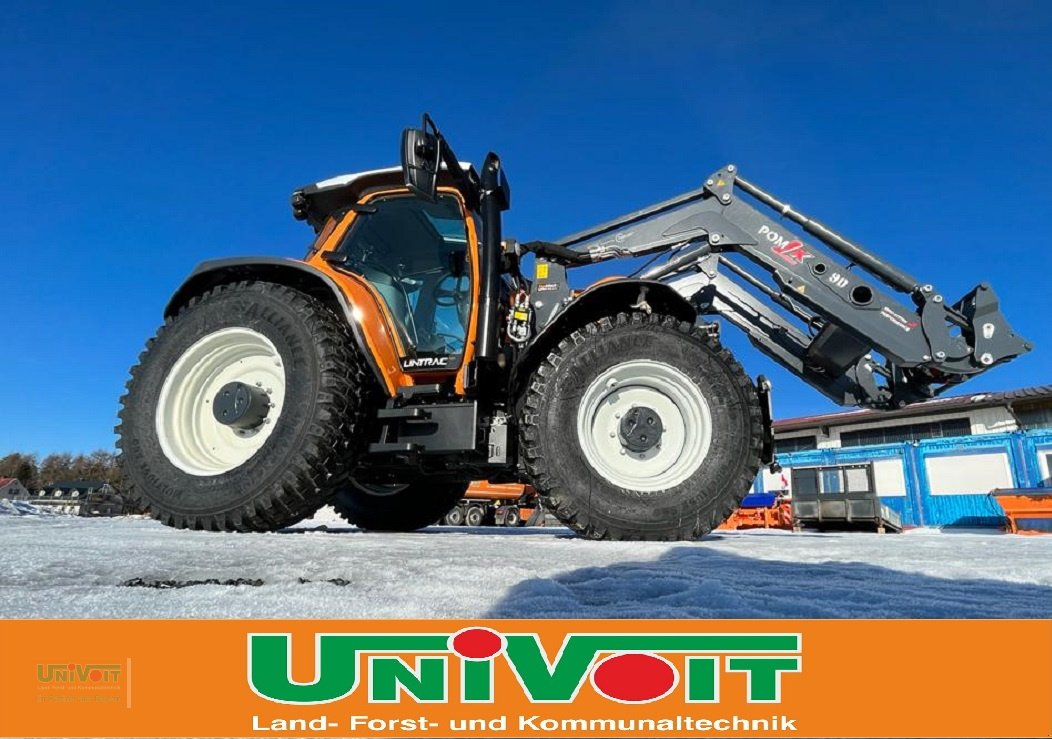 Kommunaltraktor del tipo Lindner Lintrac 130 mit Rasco Schneepflug Rasco Streuer Rasco Auslegemulcher, Neumaschine en Warmensteinach (Imagen 13)