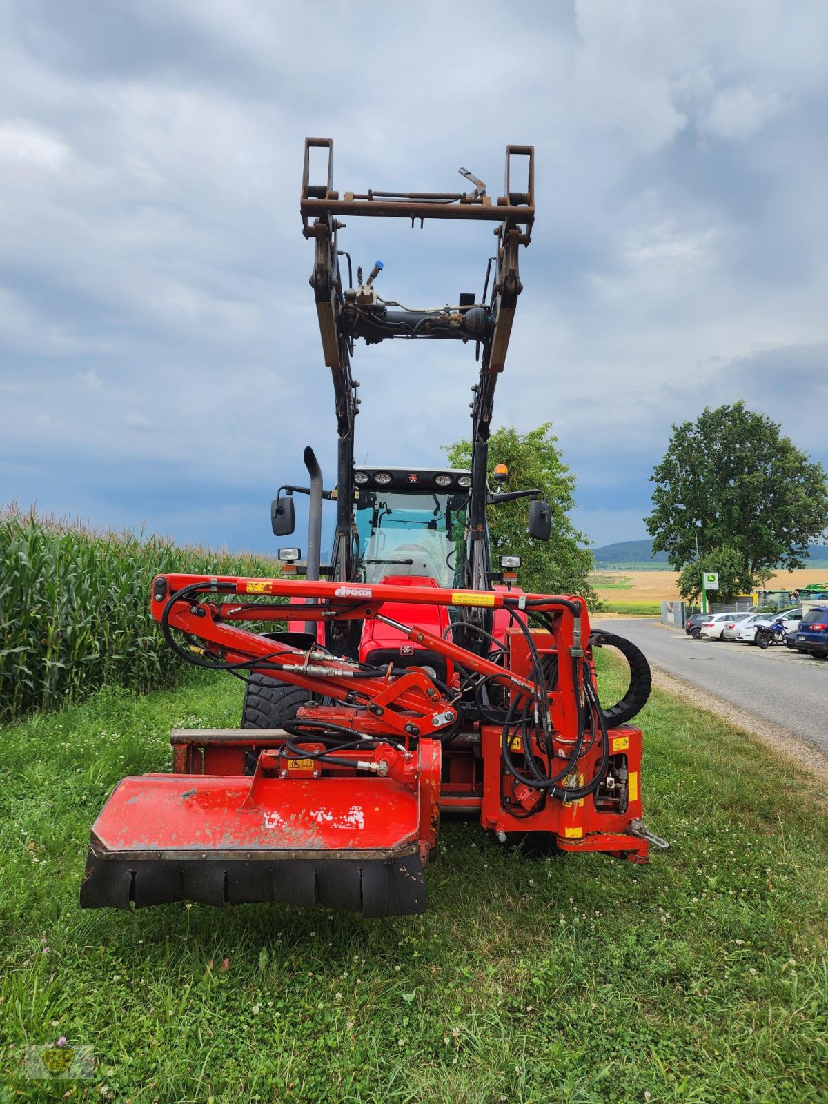 Kommunaltraktor du type Massey Ferguson MF 5455 Frontlader Dücker UNA 500, Gebrauchtmaschine en Willanzheim (Photo 10)