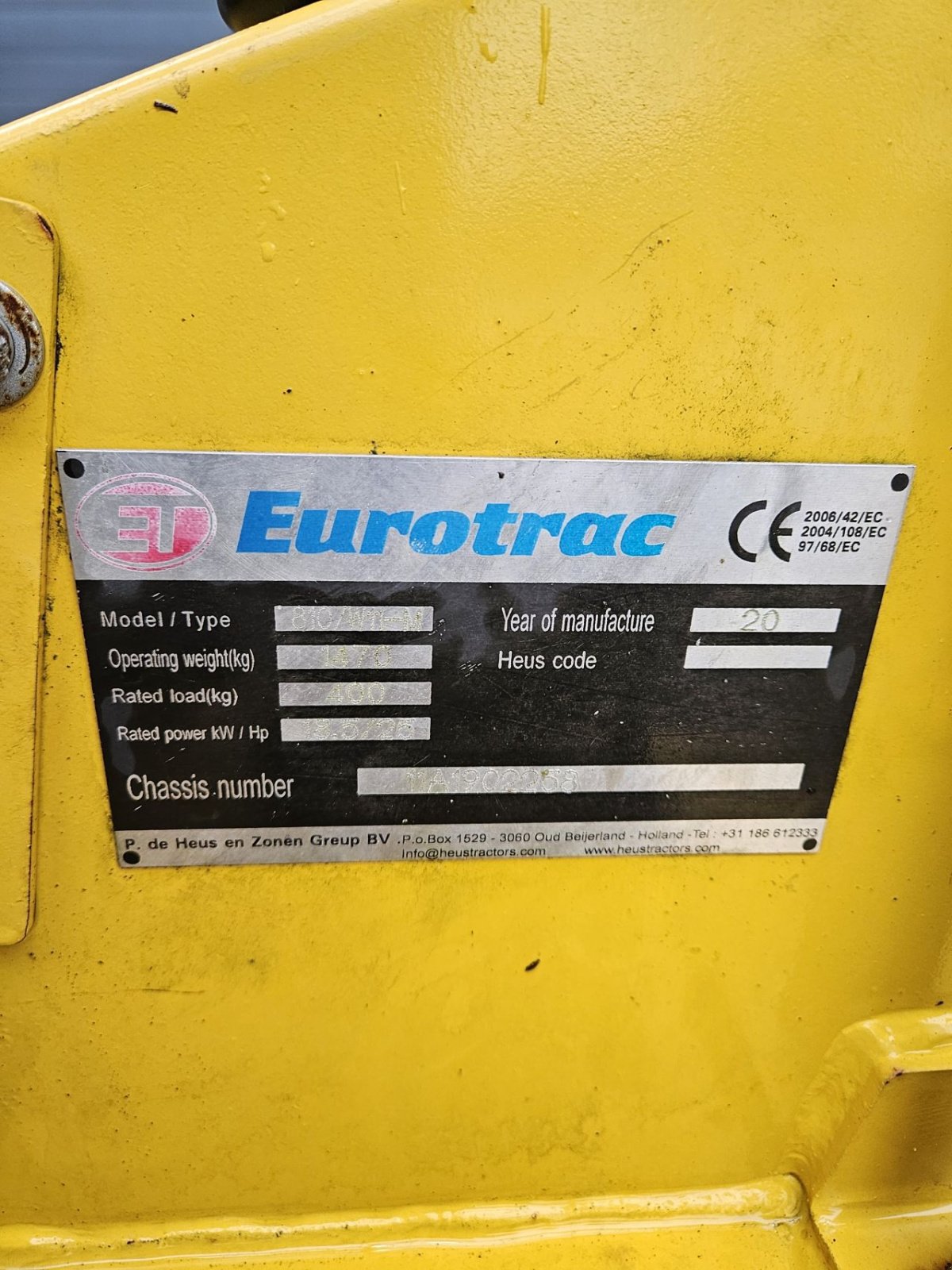 Kompaktlader типа Eurotrac W11, Gebrauchtmaschine в ZEGVELD (Фотография 11)