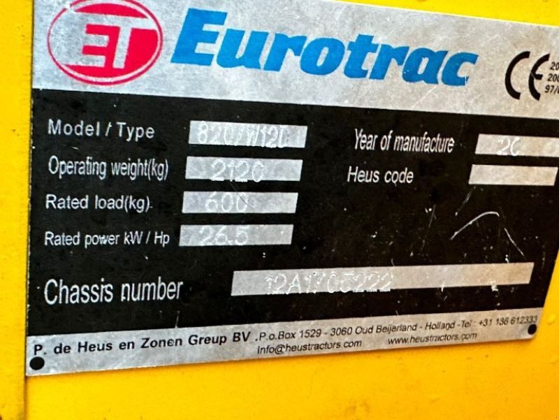 Kompaktlader of the type Eurotrac W12, Gebrauchtmaschine in Linde (dr) (Picture 4)