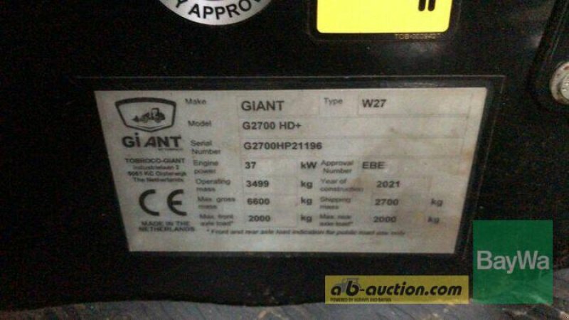 Kompaktlader of the type GiANT G2700 HD+, Gebrauchtmaschine in Mindelheim (Picture 21)