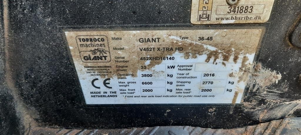 Kompaktlader του τύπου GiANT v452t ekstra HD, Gebrauchtmaschine σε Aars (Φωτογραφία 6)