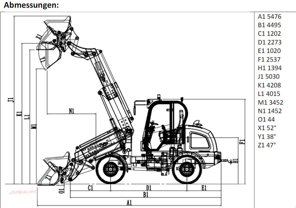 Kompaktlader typu Grizzly 812T 4WD Hoflader mit 2 Jahren mobile Garantie!, Neumaschine v Fohnsdorf (Obrázek 3)