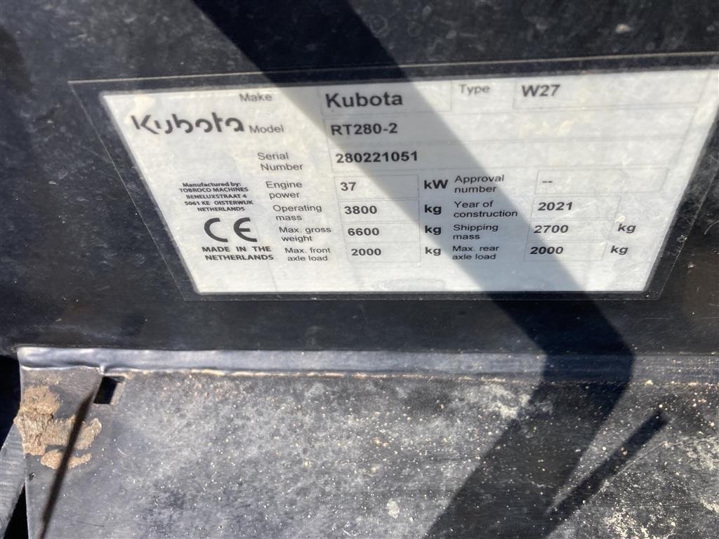 Kompaktlader типа Kubota RT280-2 Skovl og gafler foldetag 4 arbejdslys og trafiklys, Gebrauchtmaschine в Sabro (Фотография 6)