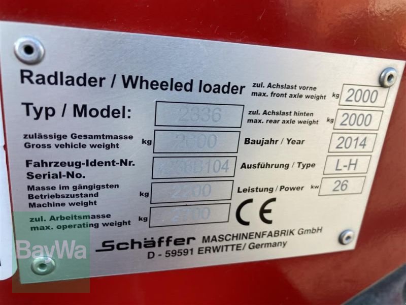 Kompaktlader typu Schäffer 2336, Gebrauchtmaschine v Landshut (Obrázok 17)