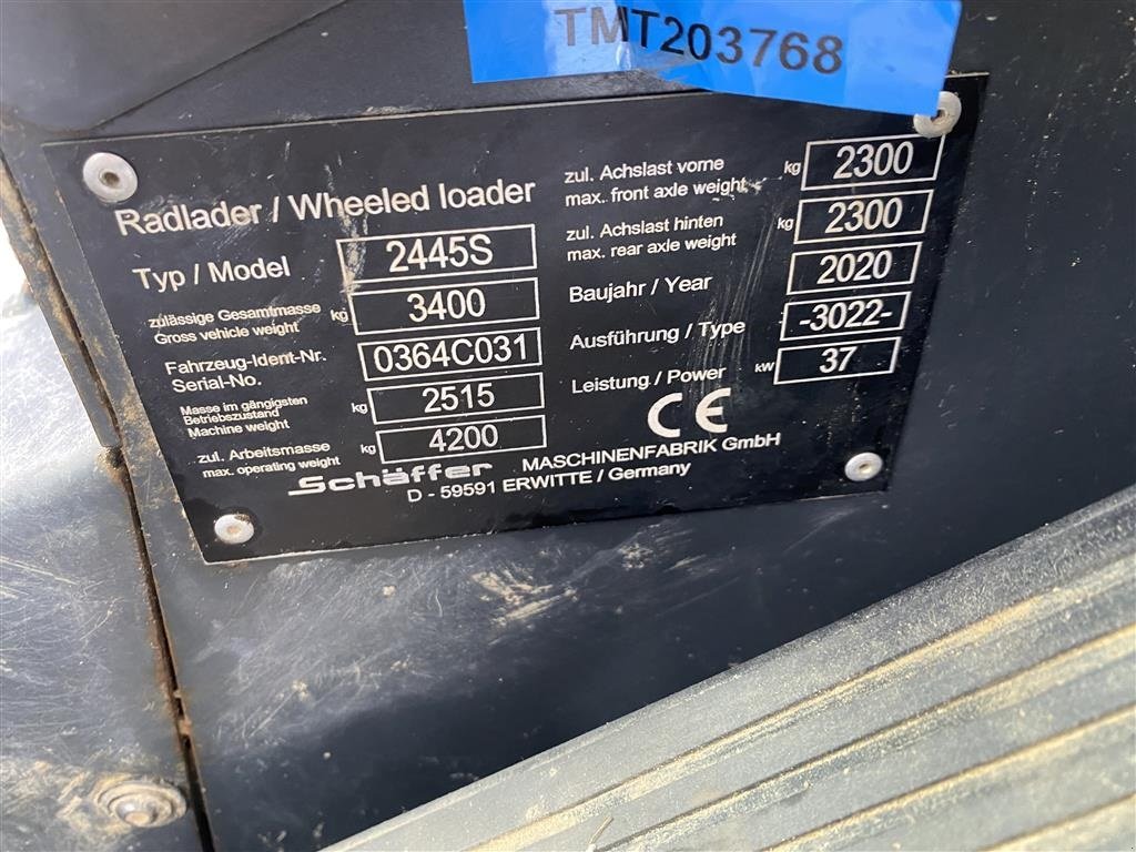 Kompaktlader tip Schäffer 2445S på vej hjem, Gebrauchtmaschine in Holstebro (Poză 3)