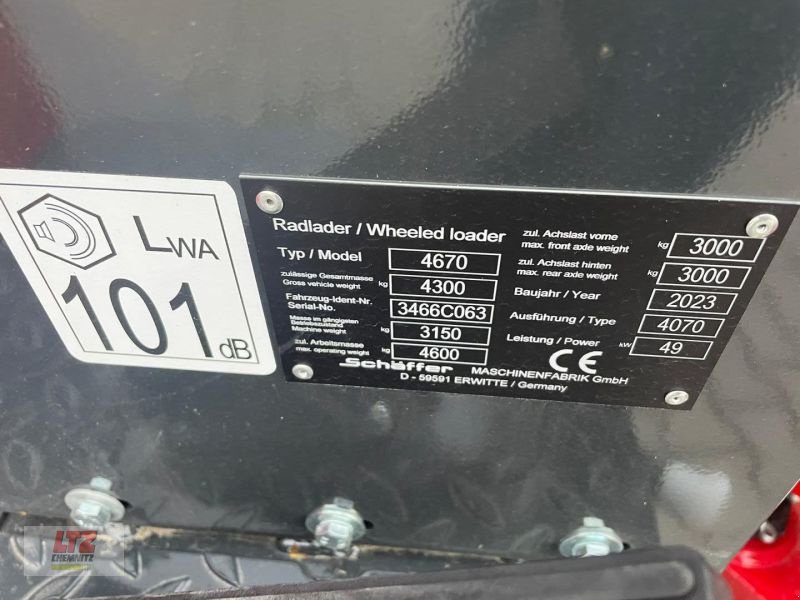 Kompaktlader tip Schäffer SCHÄFFER 4670 HOFLADER, Neumaschine in Hartmannsdorf (Poză 13)