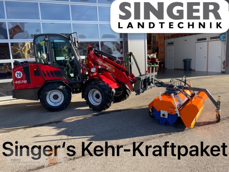 Kompaktlader typu Schäffer Schäffer 4670 &Tuchel Kehrmaschine Aktion Sonderangebot Hoflader, Neumaschine v Biessenhofen