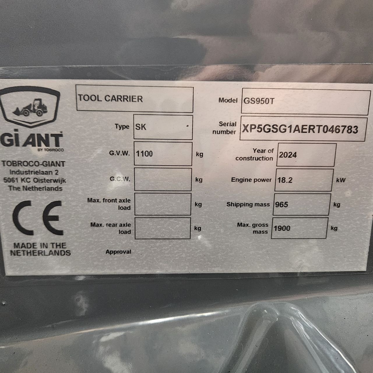 Kompaktlader tipa Sonstige Giant GS 950T, Neumaschine u EDE (Slika 7)