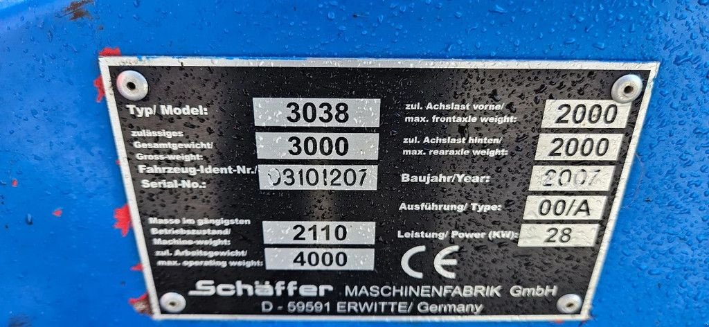 Kompaktlader del tipo Sonstige Sch&auml;ffer 3038, Gebrauchtmaschine en Scharsterbrug (Imagen 10)