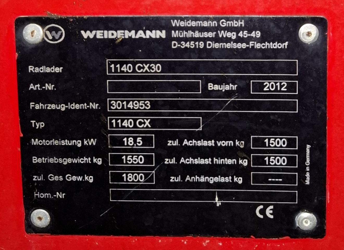 Kompaktlader a típus Sonstige Weidemann 1140 CX30, Gebrauchtmaschine ekkor: Groesbeek (Kép 11)