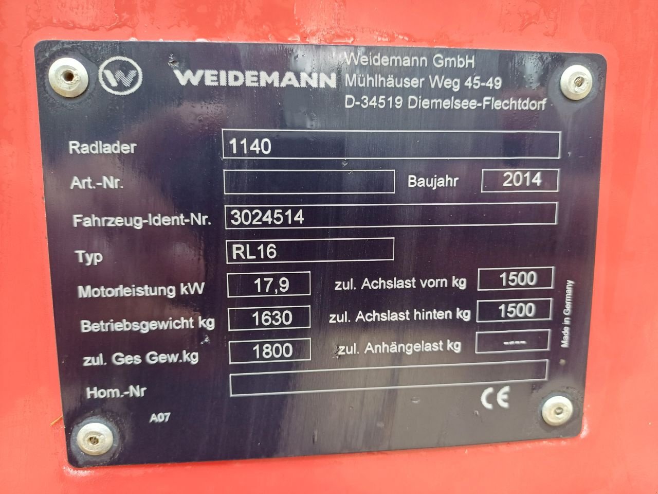 Kompaktlader of the type Sonstige Weidemann 1140 Special, Gebrauchtmaschine in Terschuur (Picture 10)