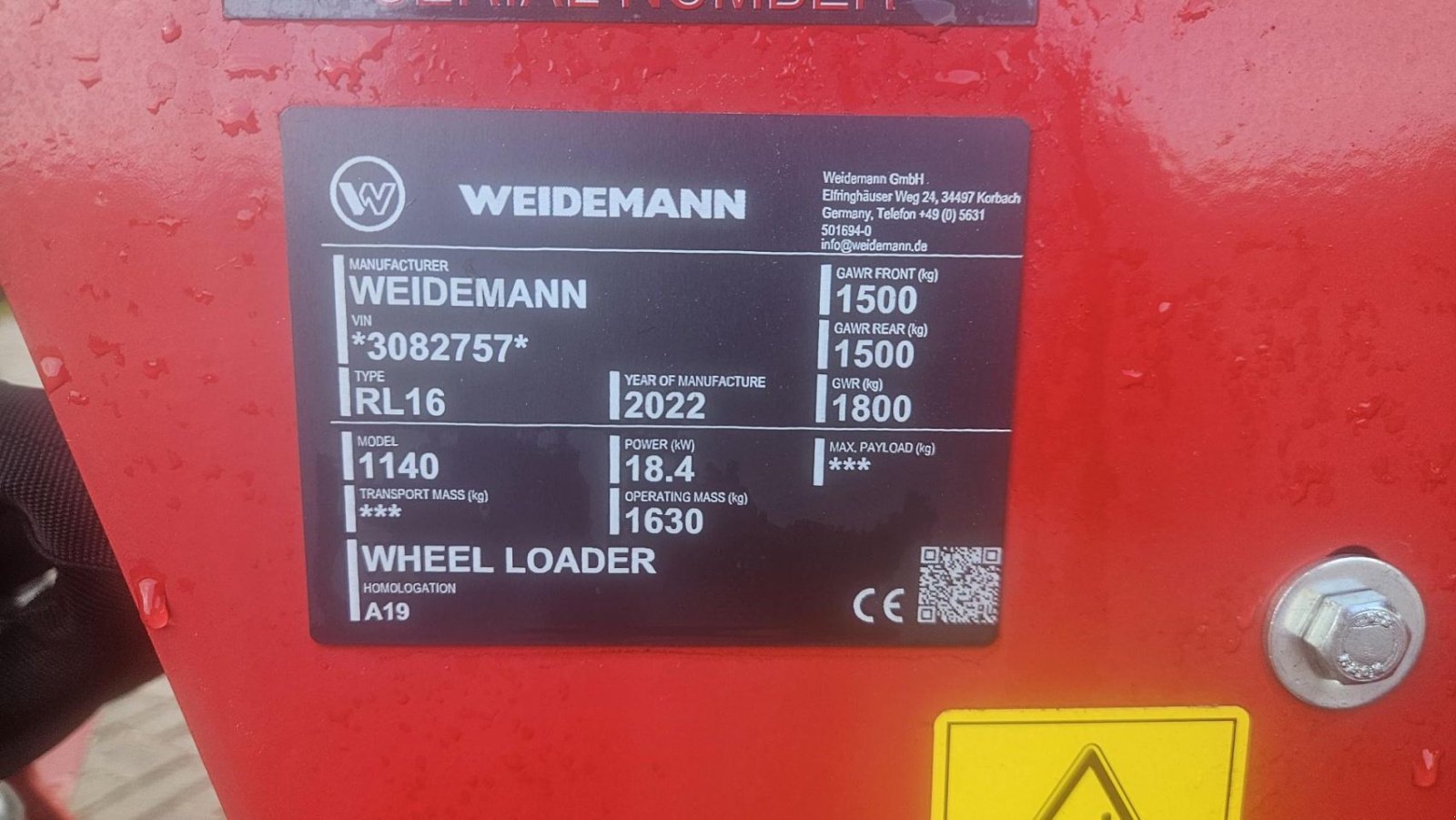 Kompaktlader del tipo Sonstige Weidemann 1140 special, Neumaschine en Nijeveen (Imagen 6)