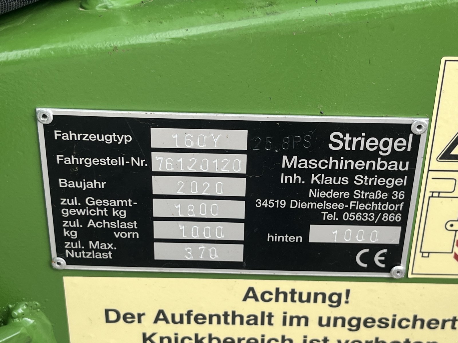 Kompaktlader Türe ait Striegel 160 DY, Gebrauchtmaschine içinde Neureichenau (resim 17)