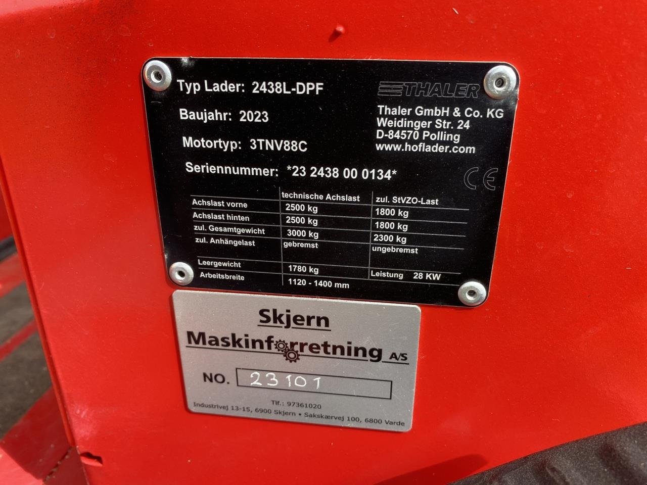 Kompaktlader van het type Thaler 2438S, Gebrauchtmaschine in Skjern (Foto 7)