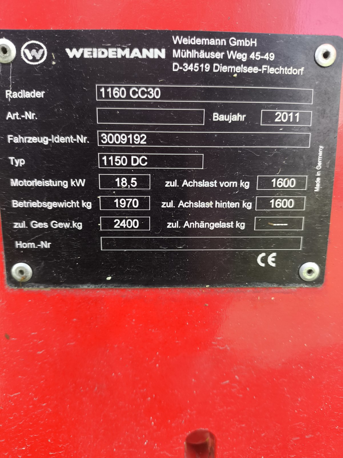 Kompaktlader tip Weidemann  1160, Gebrauchtmaschine in Dillingen (Poză 3)