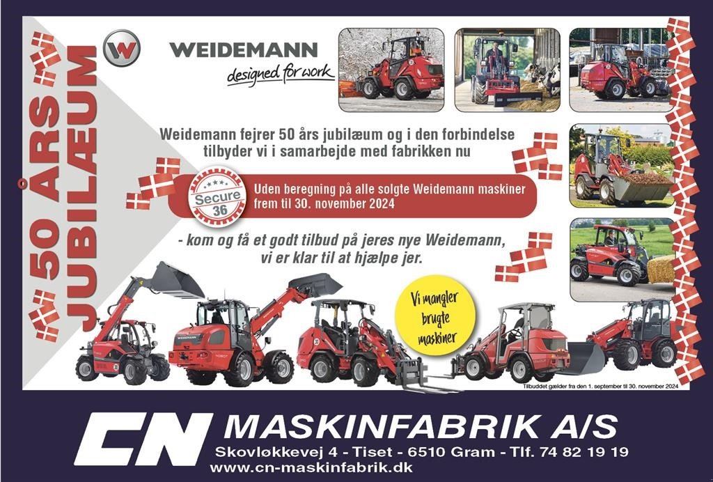 Kompaktlader tipa Weidemann  1260 LP Kampagne - Weidemann 50 års jubilæum., Gebrauchtmaschine u Gram (Slika 1)