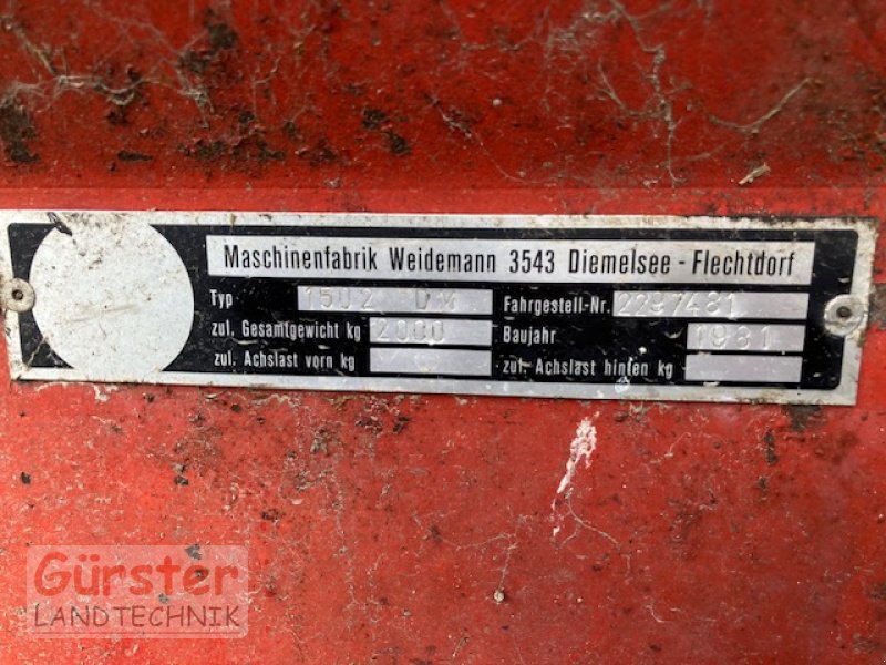 Kompaktlader del tipo Weidemann  1502 DM, Gebrauchtmaschine In Mitterfels (Immagine 10)