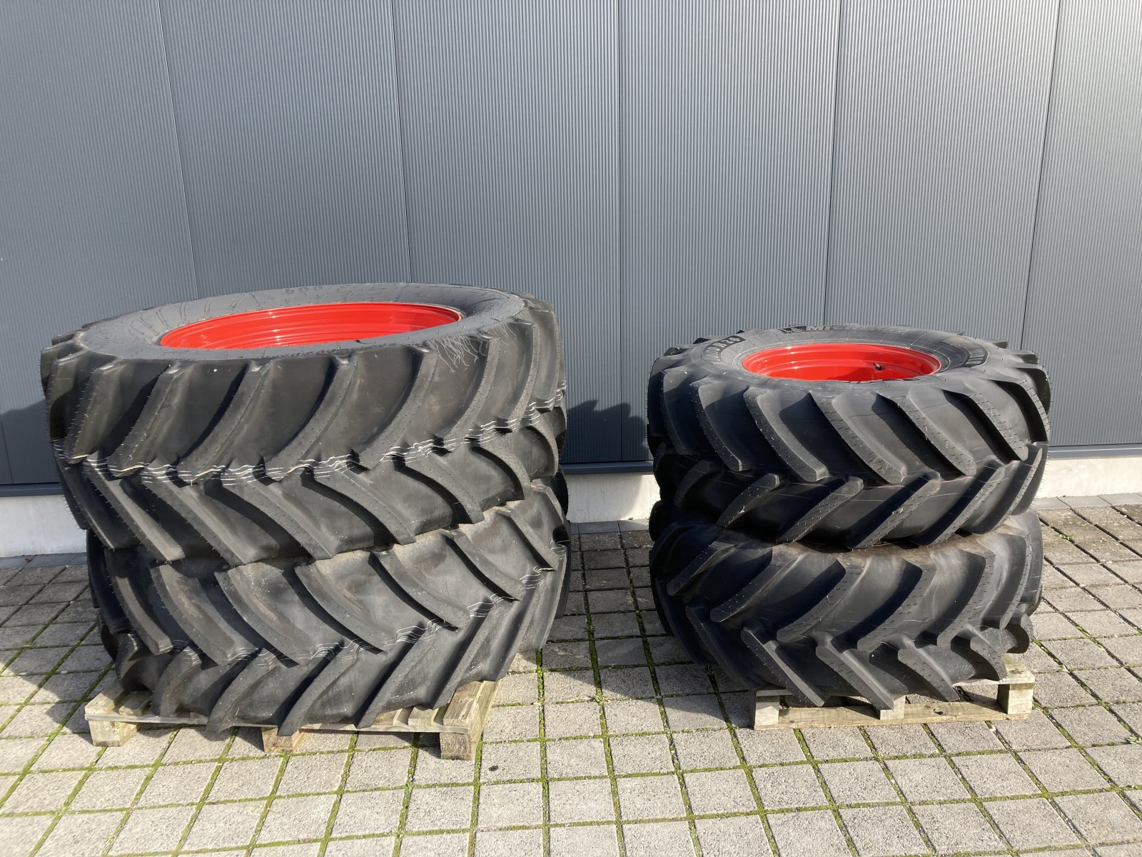 Komplettradsatz типа Fendt 480/70 R24 + 600/65 R38 Michelin Mitas, Gebrauchtmaschine в Wülfershausen an der Saale (Фотография 1)