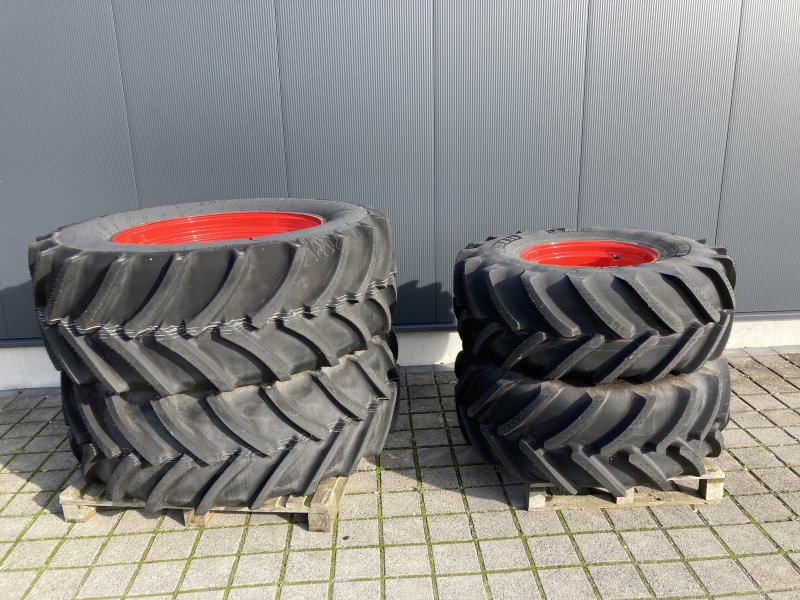 Komplettradsatz des Typs Fendt 480/70 R24 + 600/65 R38 Michelin Mitas, Gebrauchtmaschine in Wülfershausen an der Saale (Bild 1)