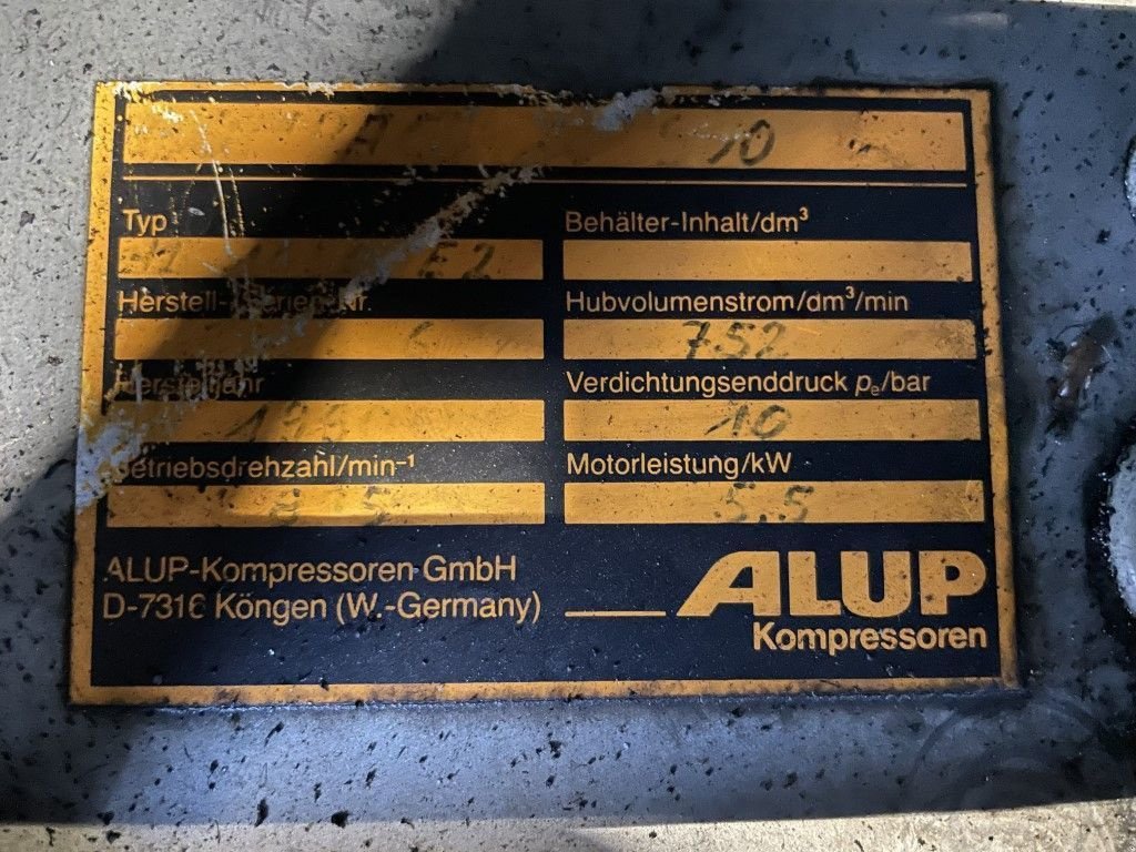 Kompressor от тип Alup C900 Silent zuigercompressor, 5,5 kW, 750 L/min. 10 Bar, Gebrauchtmaschine в VEEN (Снимка 9)