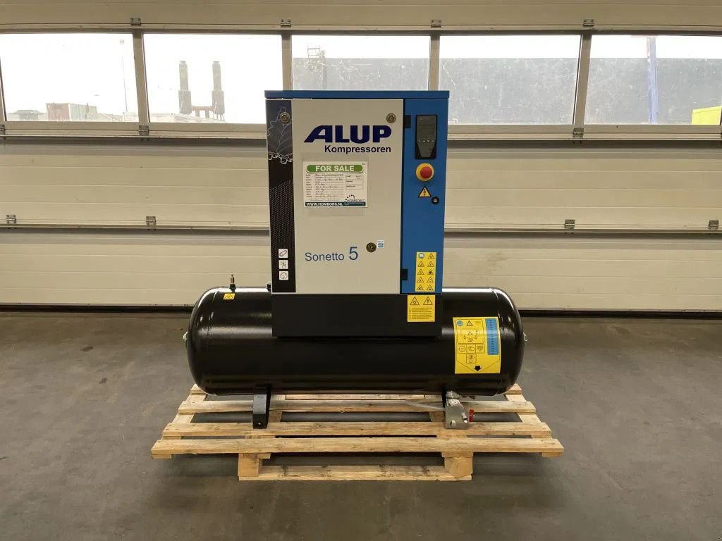 Kompressor du type Alup Sonetto 5 - 200 Elektrische Schroefcompressor 4 kW 470 L/Min 10, Neumaschine en VEEN (Photo 1)