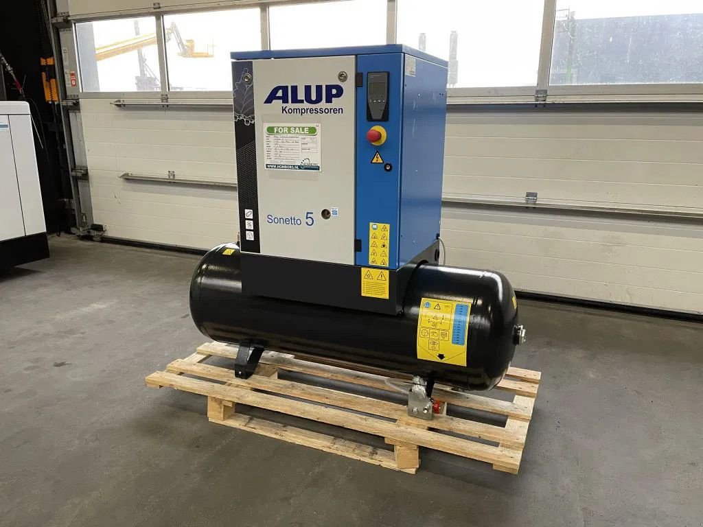 Kompressor van het type Alup Sonetto 5 - 200 Elektrische Schroefcompressor 4 kW 470 L/Min 10, Neumaschine in VEEN (Foto 2)