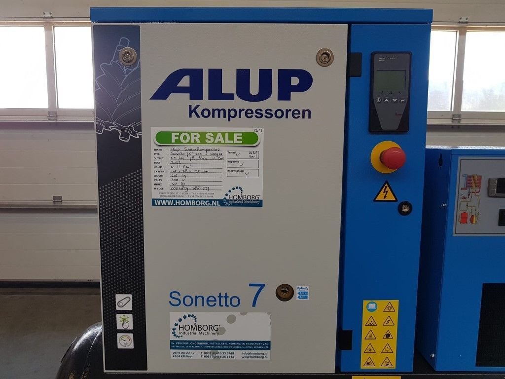 Kompressor za tip Alup Sonetto 7.5 + 200 Elektrische Schroefcompressor met ketel en dro, Neumaschine u VEEN (Slika 11)