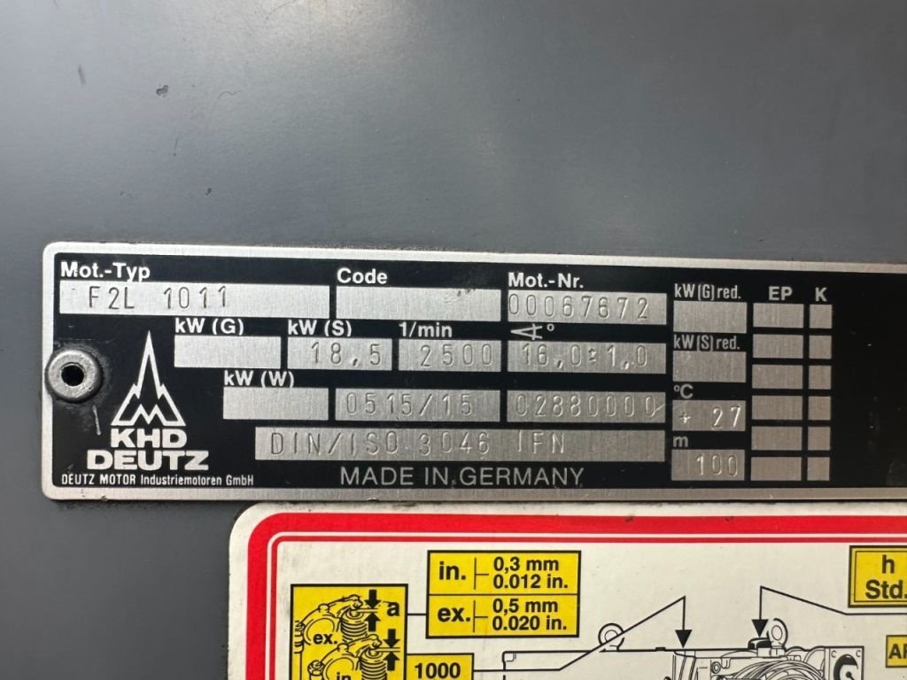 Kompressor a típus Atlas Copco ATCA 2000 Deutz F2L 1011 Mobiele Diesel Schroefcompressor 18.5 k, Gebrauchtmaschine ekkor: VEEN (Kép 7)