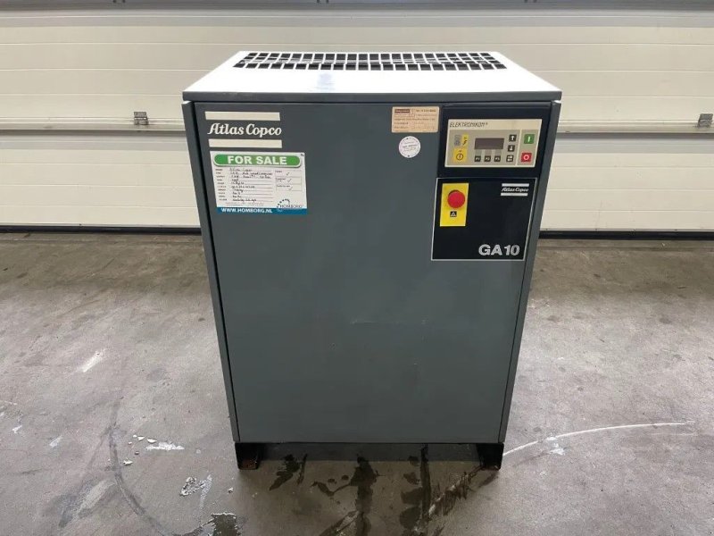 Kompressor del tipo Atlas Copco GA10 - 11 kW elektrische schroefcompressor, Gebrauchtmaschine en VEEN (Imagen 1)