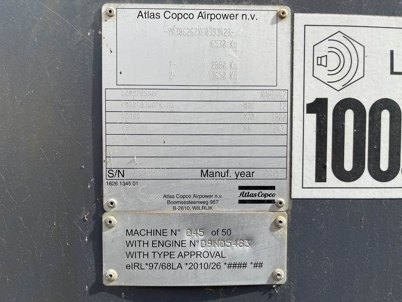 Kompressor del tipo Atlas Copco XAHS 447 CD - N, Gebrauchtmaschine en Waregem (Imagen 2)