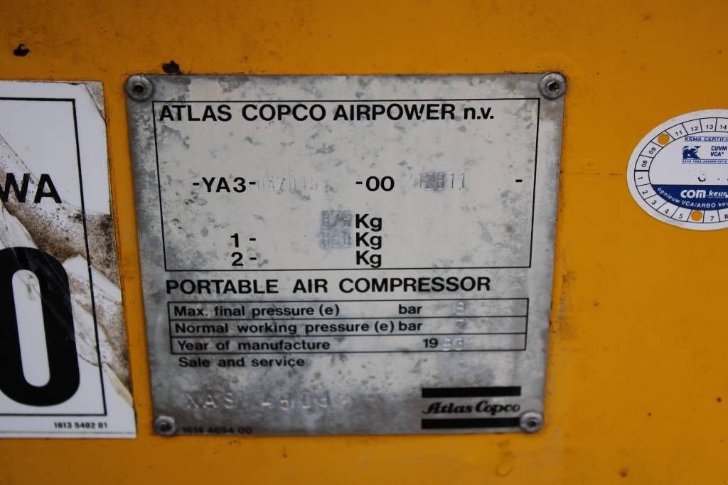 Kompressor des Typs Atlas Copco XAS 45, Gebrauchtmaschine in Rucphen (Bild 5)