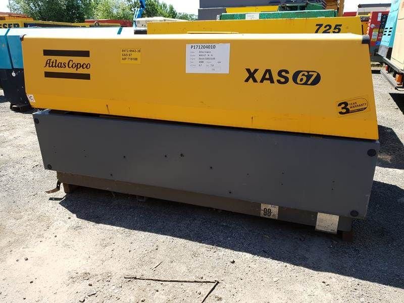 Kompressor a típus Atlas Copco XAS 67 DD - N - G BOX, Gebrauchtmaschine ekkor: Waregem (Kép 1)