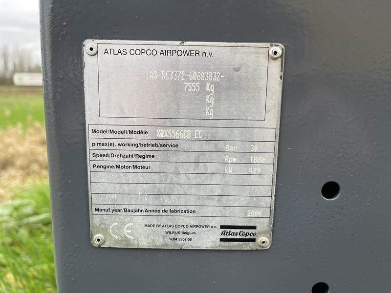 Kompressor a típus Atlas Copco XRXS 566 CD, Gebrauchtmaschine ekkor: Waregem (Kép 2)