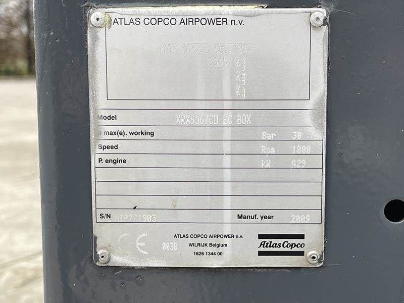 Kompressor Türe ait Atlas Copco XRXS 567 CD Drillair, Gebrauchtmaschine içinde Waregem (resim 3)