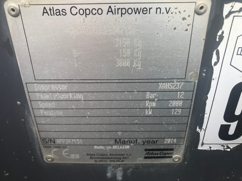 Kompressor za tip Atlas XAHS 237, Gebrauchtmaschine u Kerzers (Slika 5)