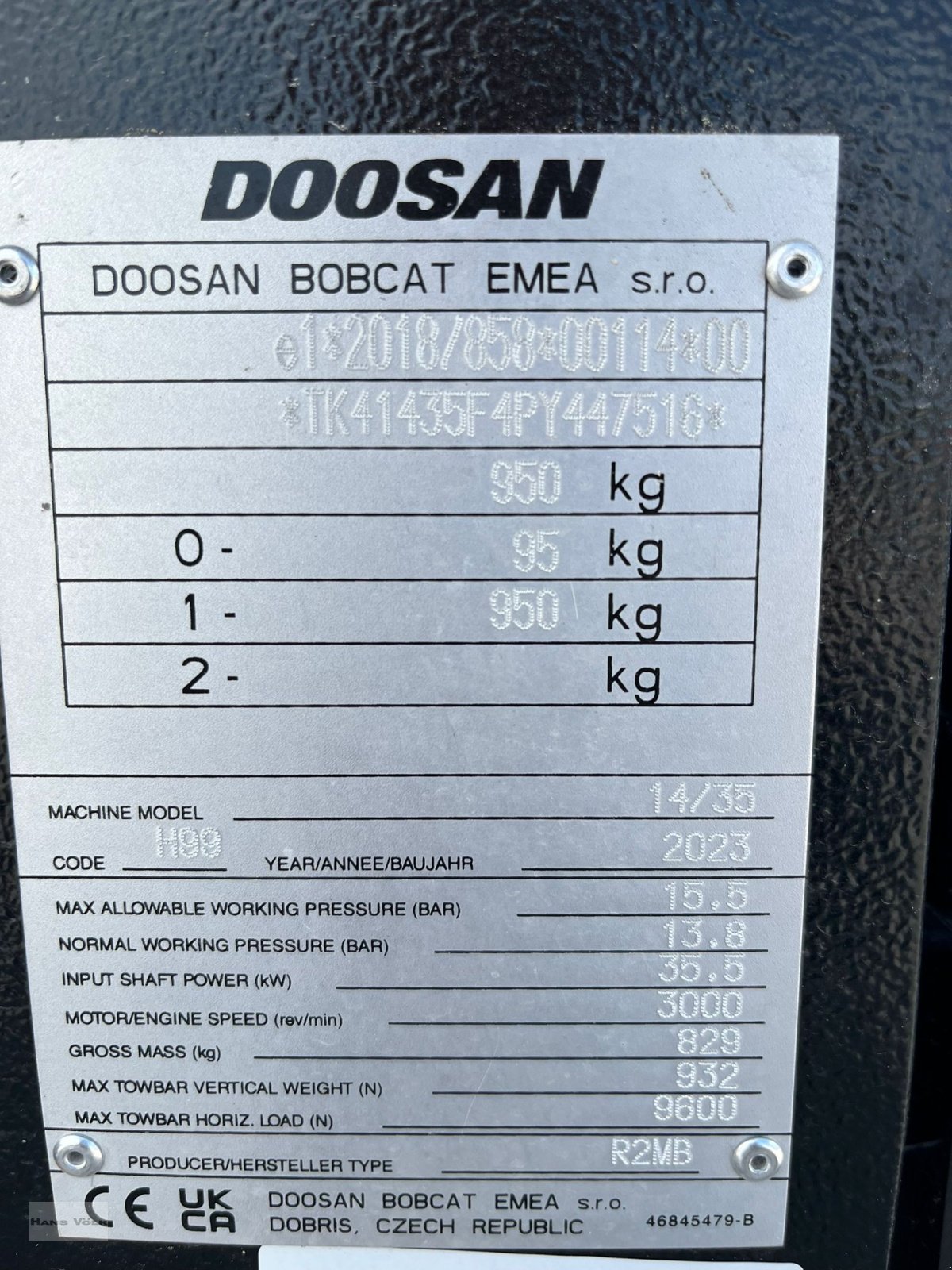 Kompressor typu Doosan 14/35, Neumaschine v Soyen (Obrázek 7)