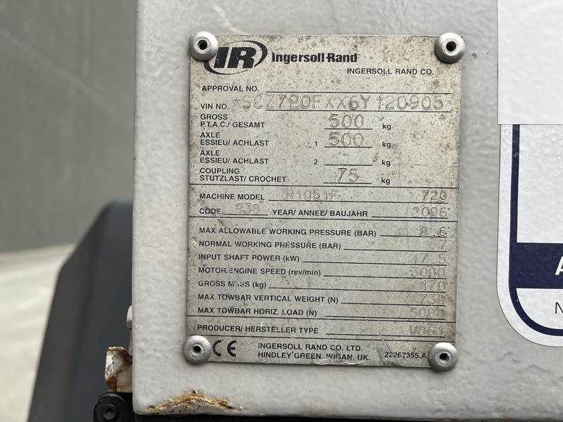 Kompressor des Typs Ingersoll Rand 7 / 20, Gebrauchtmaschine in Waregem (Bild 5)