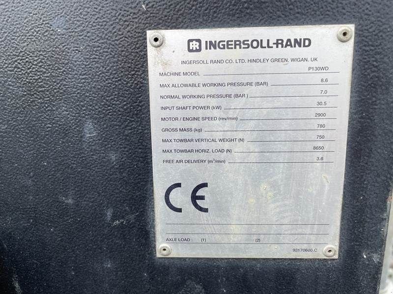 Kompressor des Typs Ingersoll Rand P 130 WD, Gebrauchtmaschine in Waregem (Bild 2)