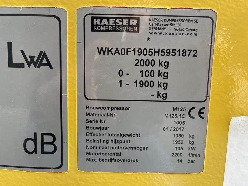 Kompressor tipa Kaeser M 125 - N, Gebrauchtmaschine u Waregem (Slika 7)