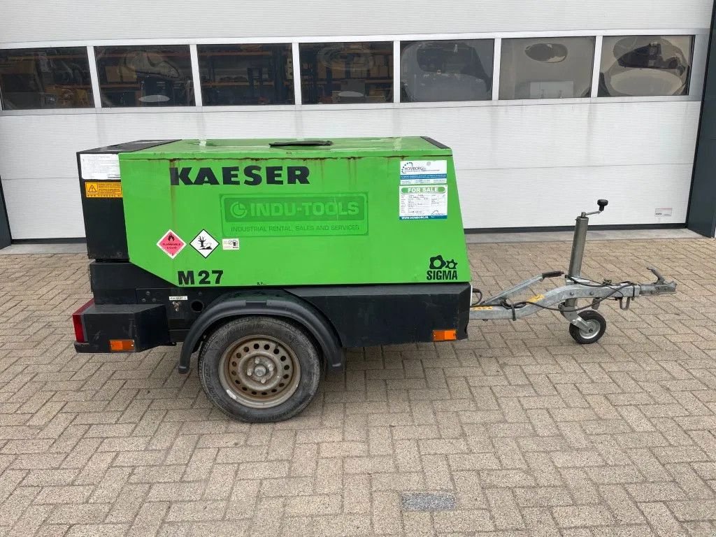 Kompressor del tipo Kaeser M27 Kubota 2,7 m3 / min 7 Bar 18 kW Mobiele Silent Diesel Compre, Gebrauchtmaschine In VEEN (Immagine 1)