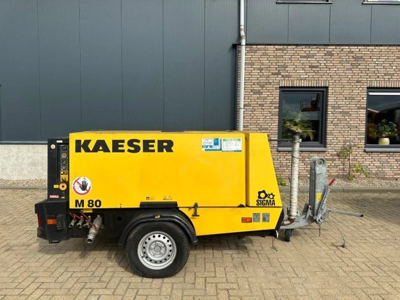 Kompressor des Typs Kaeser M80 Kubota 8.1 m3 / min 7 Bar 55 kW Mobiele Silent Diesel Compre, Gebrauchtmaschine in VEEN