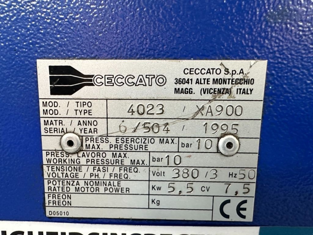 Kompressor du type Sonstige Airpress XA 900 Elektrische Zuigercompressor 5.5 kW 750 L / min 10 Bar, Gebrauchtmaschine en VEEN (Photo 4)